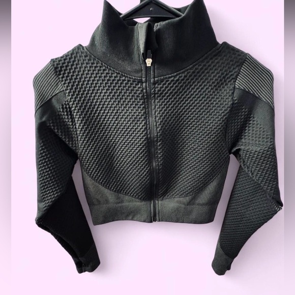 Black Textured Workout Set - Picture 1 of 7